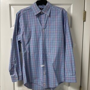 Vineyard Vines Blue and Red Casual Button Down Shirt
